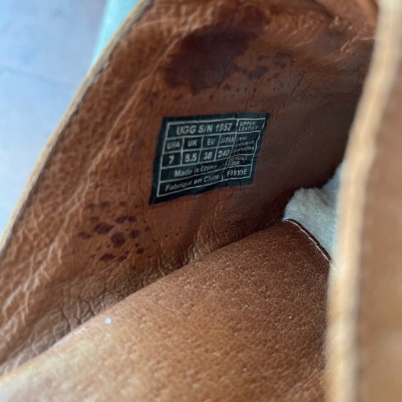 UGG Leather Clogs Size 7 - Picture 6 of 9